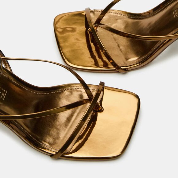 NEW Steve Madden 'Annie' Heeled Sandal in Bronze 6 - Picture 2 of 6